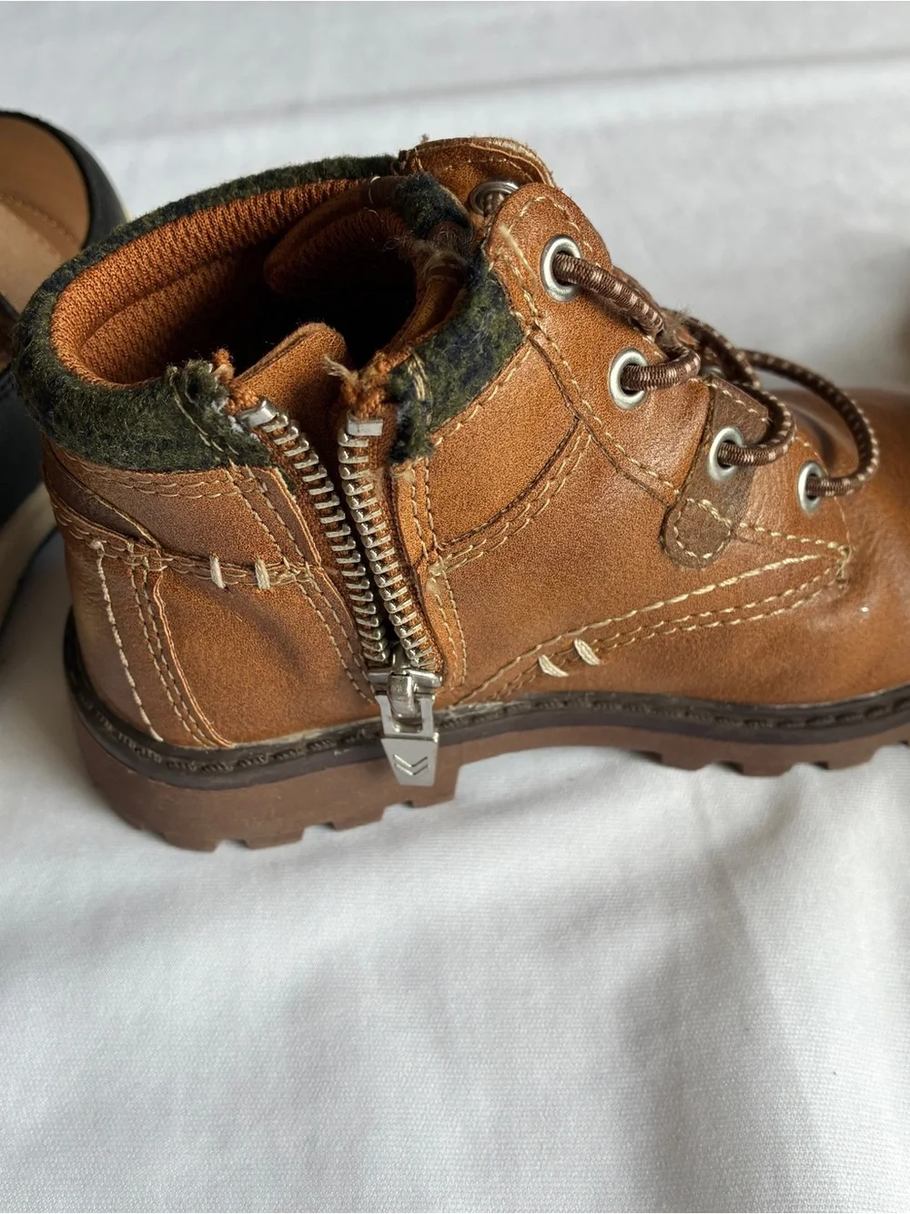 Fall Winter Shoe Boot Bundle, Toddler Boy Size 9 - 2 pairs